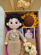 Personalized Crochet Doll with Photo Card