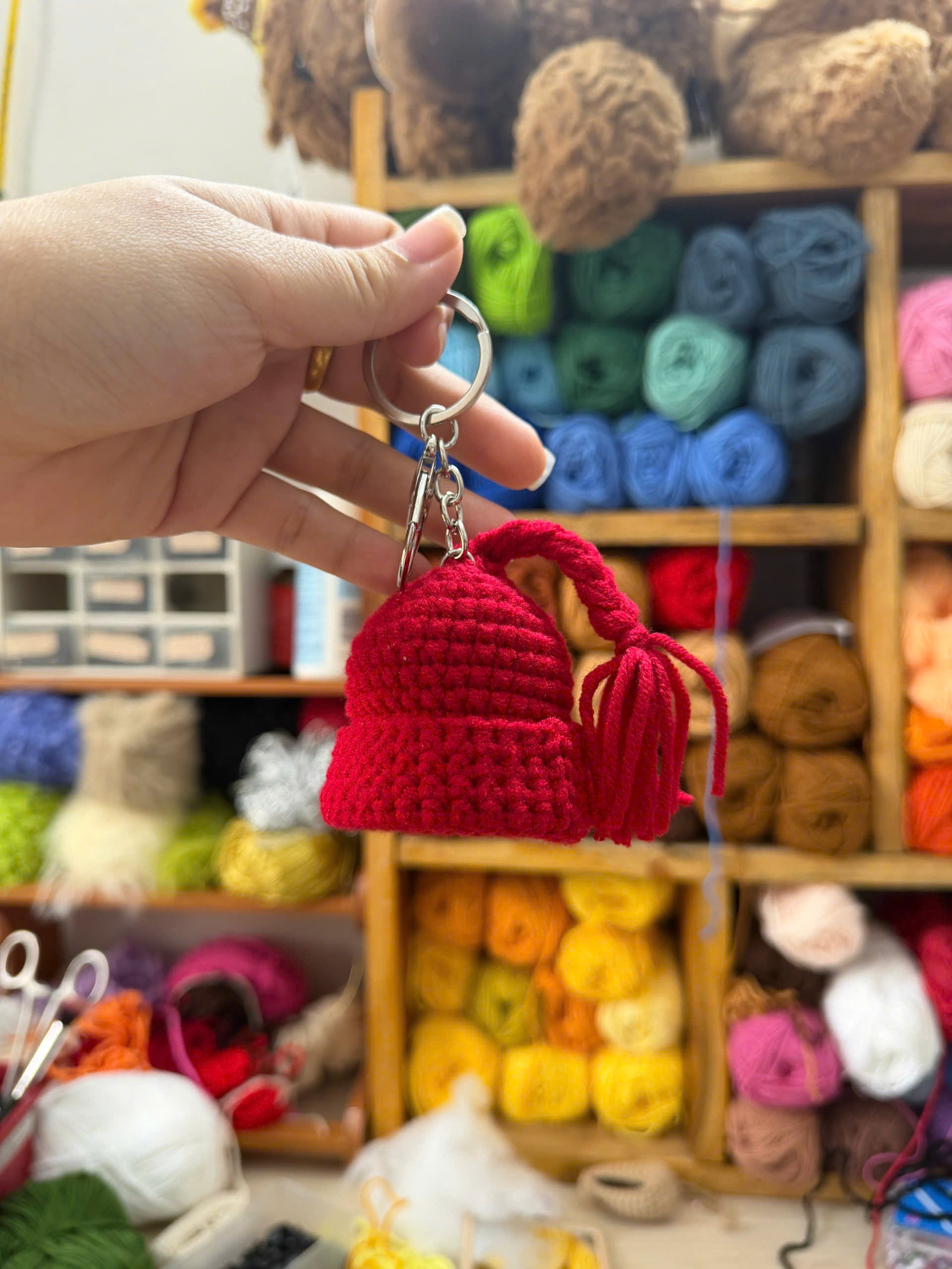アクセサリー tuchida114 Handmade Melt ICE Crochet Keychain – Hana Cuddle