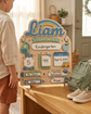 Personalized 3D First Day of School Sign - Reusable Wooden Back to School Milestone Board - Custom Kids Photo Prop for Kindergarten, Preschool, Elementary