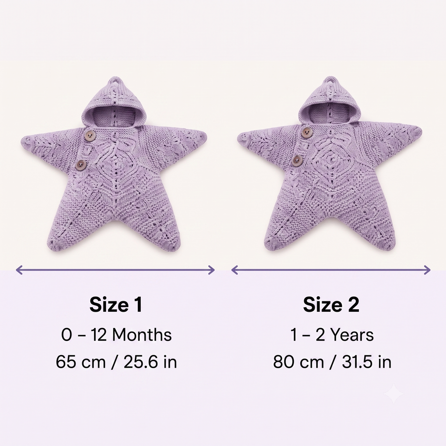 Little Star Crochet Baby Cocoon