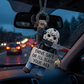 “Drive Safe or I’ll Slash Your A$$” – Handmade Spooky Car Ornament🎃