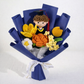 Personalized Handmade Crochet Graduation Flower Bouquet