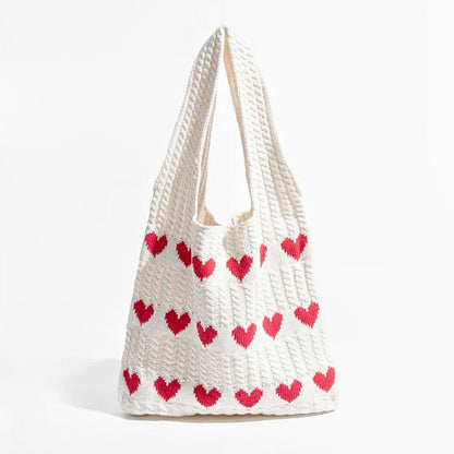🔥LAST DAY - 50% OFF🎁 Sweet Heart Crochet Shoulder Bag