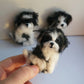 Personalized Needle Felted Dog Ornament with Name - Handmade Pet Keepsake for Dog Lovers