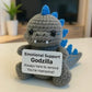 The Tectonic Guardian: Godzilla Crochet Emotional Support Doll