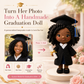 Personalized Graduation Crochet Doll.