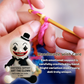 The Quiet Confidant: Art the Clown Crochet Emotional Support Doll