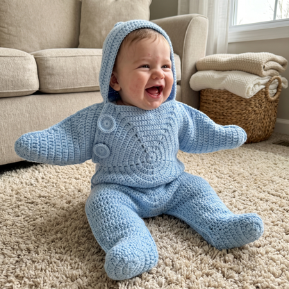 Little Star Crochet Baby Cocoon