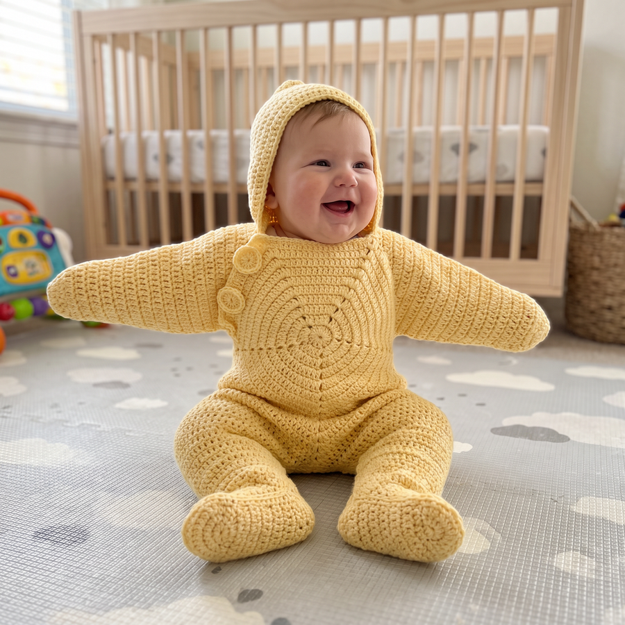 Little Star Crochet Baby Cocoon