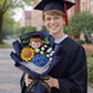 Personalized Handmade Crochet Graduation Flower Bouquet