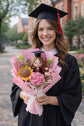 Personalized Handmade Crochet Graduation Flower Bouquet