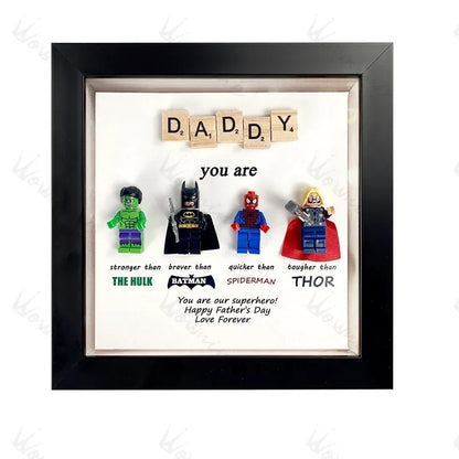 Dad You Are My Favorite Superhero Custom Box Frame