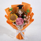 Personalized Handmade Crochet Graduation Flower Bouquet
