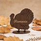 Personalized Turkey Place Cards - Thanksgiving Name Tags, A LITTLE NAME. A BIG FAMILY MOMENT.