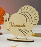 Personalized Turkey Place Cards - Thanksgiving Name Tags, A LITTLE NAME. A BIG FAMILY MOMENT.