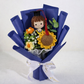 Personalized Handmade Crochet Graduation Flower Bouquet