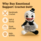 The Quiet Confidant: Art the Clown Crochet Emotional Support Doll