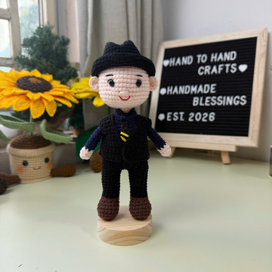 Personalized Crochet Doll with Photo Card